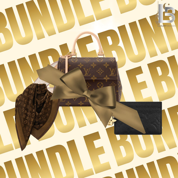 Eid Bundle 1 — Louis Vuitton Cluny Mini, Charms Card Holder & Shawl