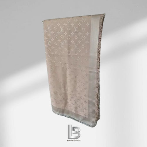 Louis Vuitton Monogram Beige Shawl