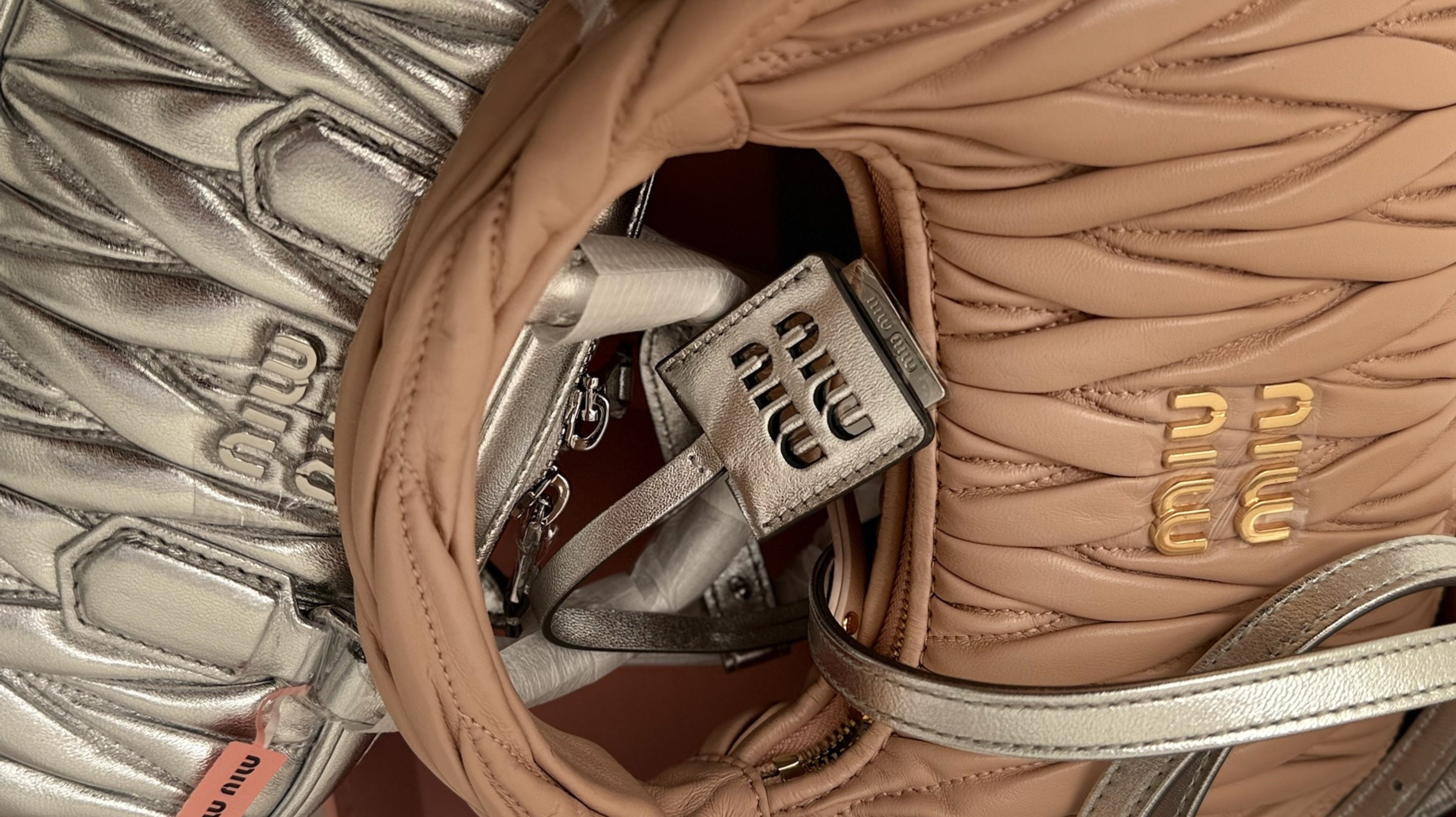 Buy Miu Miu in Egypt — Arcadie, Wander and matelassé bags at Luxury Brands