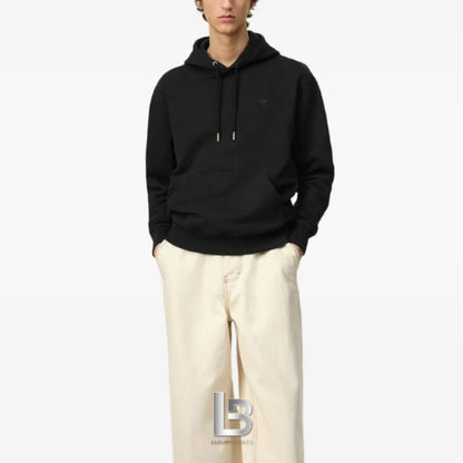 Ami Paris Ami de Coeur Tonal Small ADC Black Hoodie