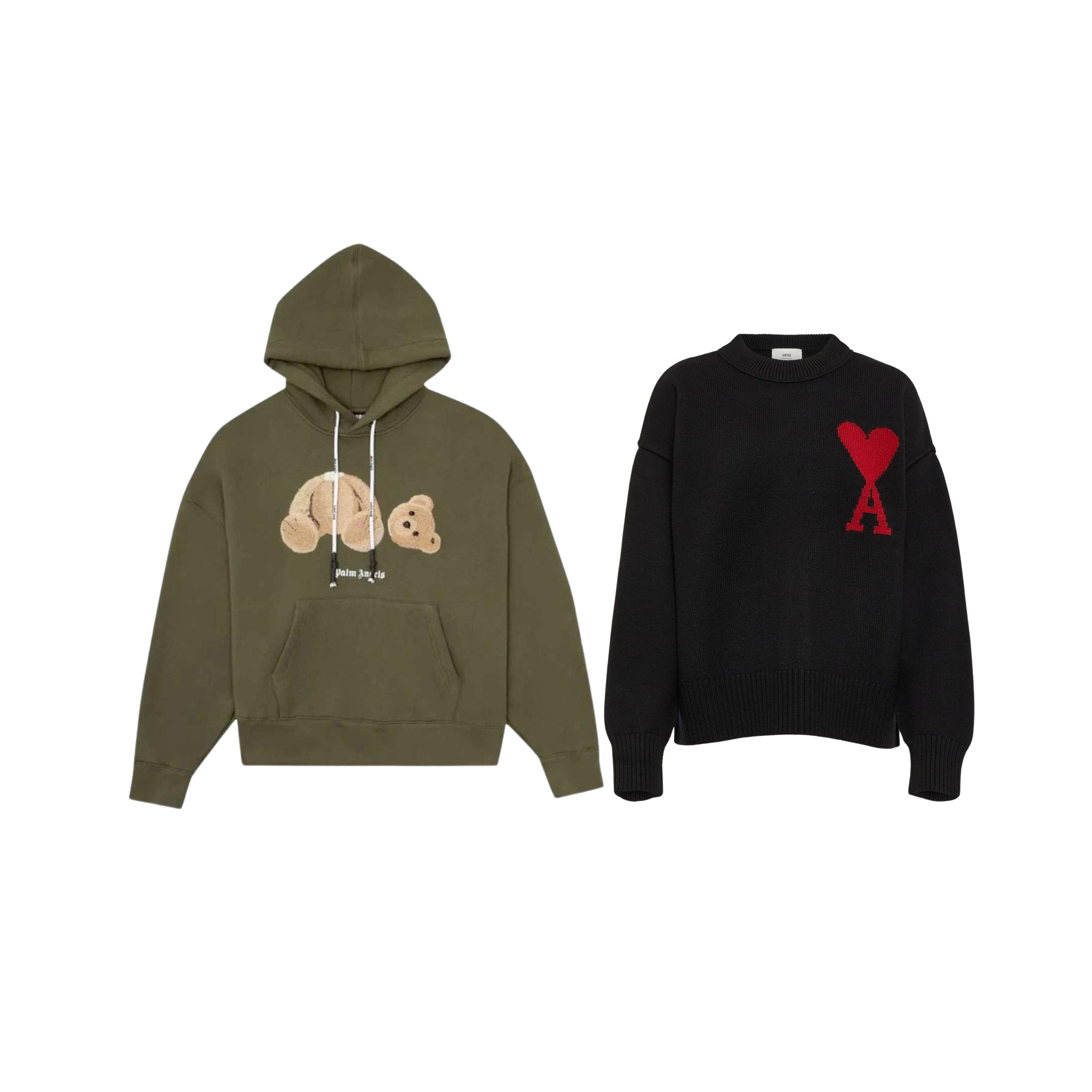 The Classic Bundle V3 — Palm Angels Hoodie & Ami Paris Knit