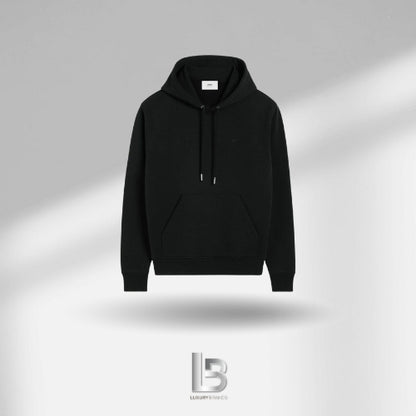Ami Paris Ami de Coeur Tonal Small ADC Black Hoodie