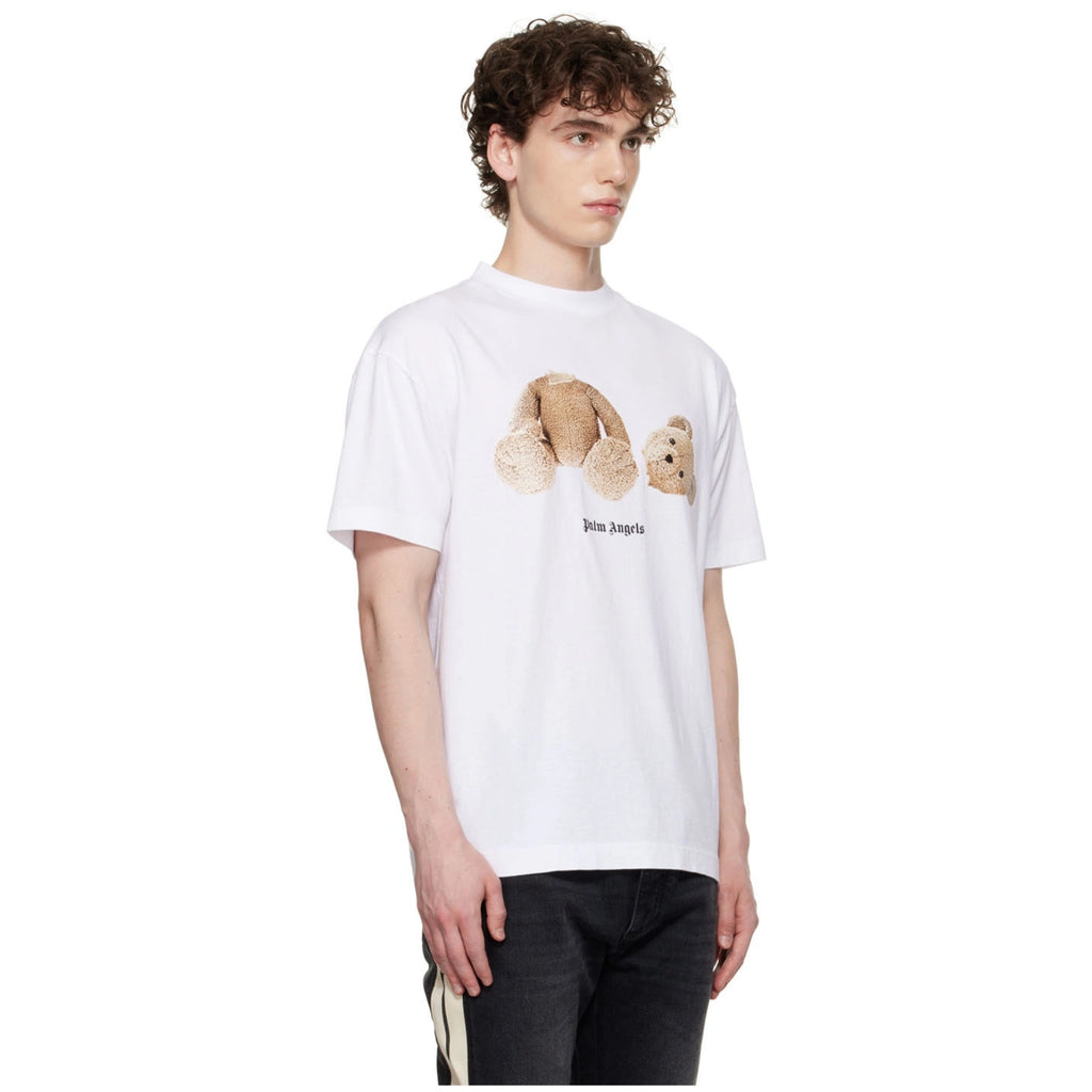 Bear T-shirt in white – detail view