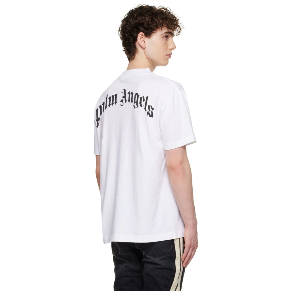 Bear T-shirt in white – styled view