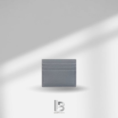 Christian Dior Icon Card Holder Deep Gray Grained Calfskin