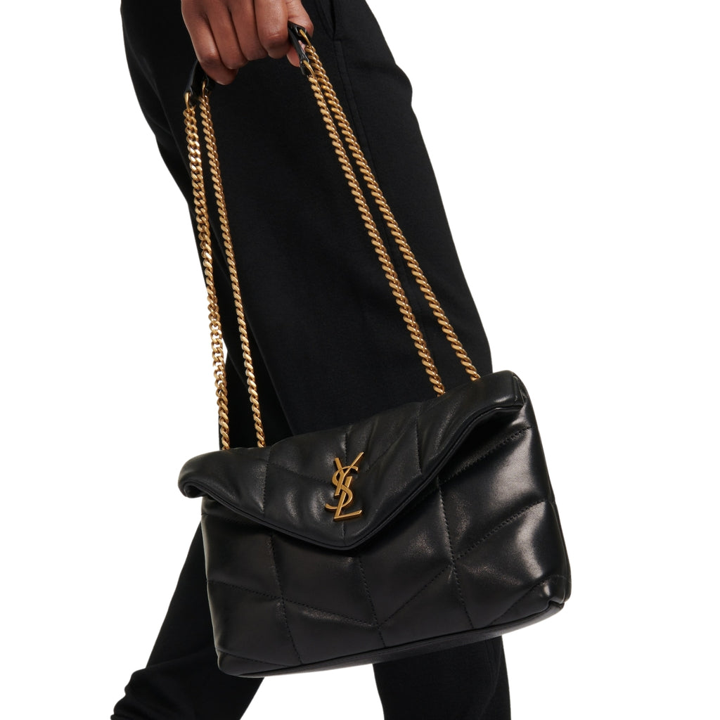 Saint Laurent Puffer Small – styled view