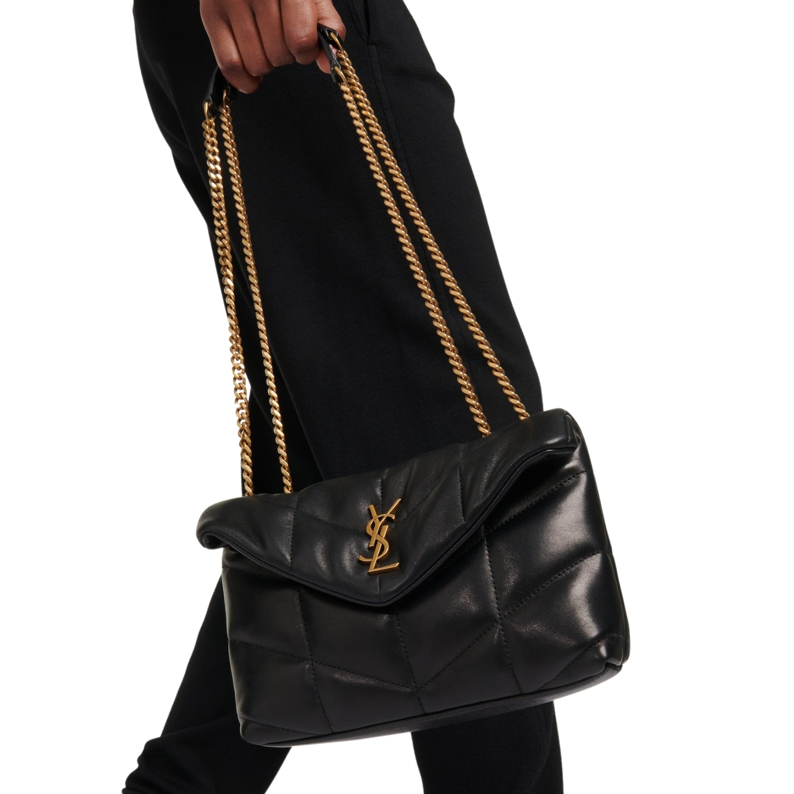 Saint Laurent Puffer Small – styled view