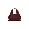 Polène Numéro Neuf Mini draped hobo in cherry red leather