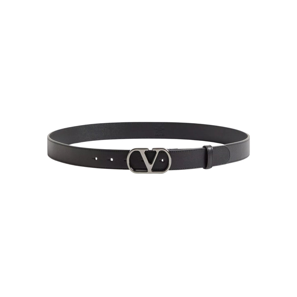 Valentino VLogo Signature Belt In Shiny Calfskin 30 Mm