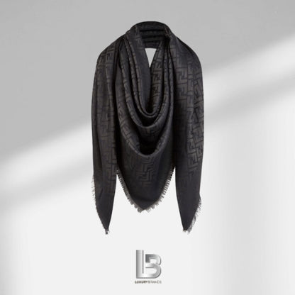 Fendi Shawl Black organic silk shawl