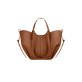 Cyme Mini in textured camel leather