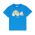 Bear T-shirt in blue cotton