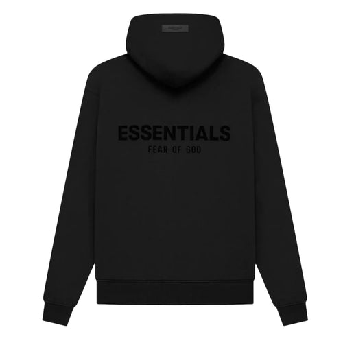 Fear of God Essentials Felt Logo Hoodie in black