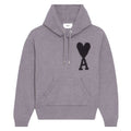 Ami de Cœur Knit Hoodie in grey wool