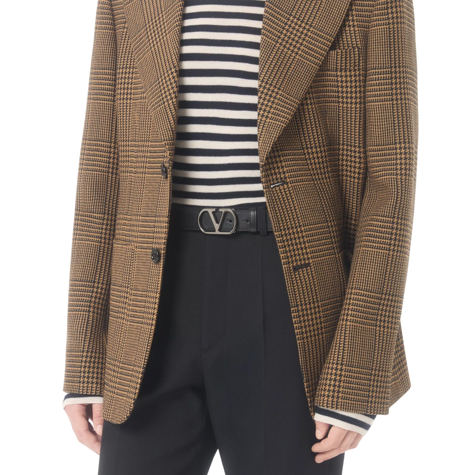 Valentino VLogo Signature Belt In Shiny Calfskin 30 Mm