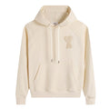 Ami Paris Ami de Cœur Patch Hoodie in beige