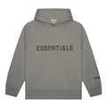 Essentials Pullover Hoodie in charcoal with applique logo
