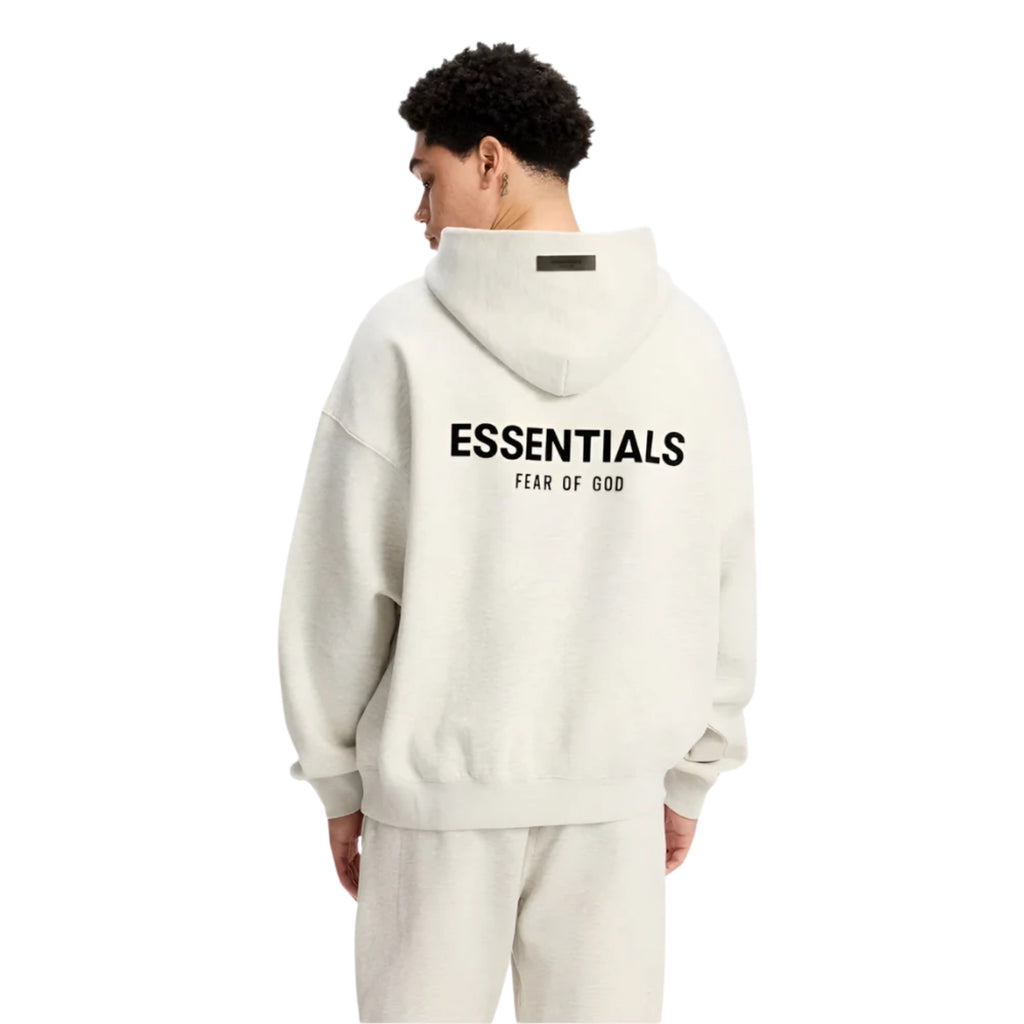 Fear of God Essentials in Light Oatmeal – detail view