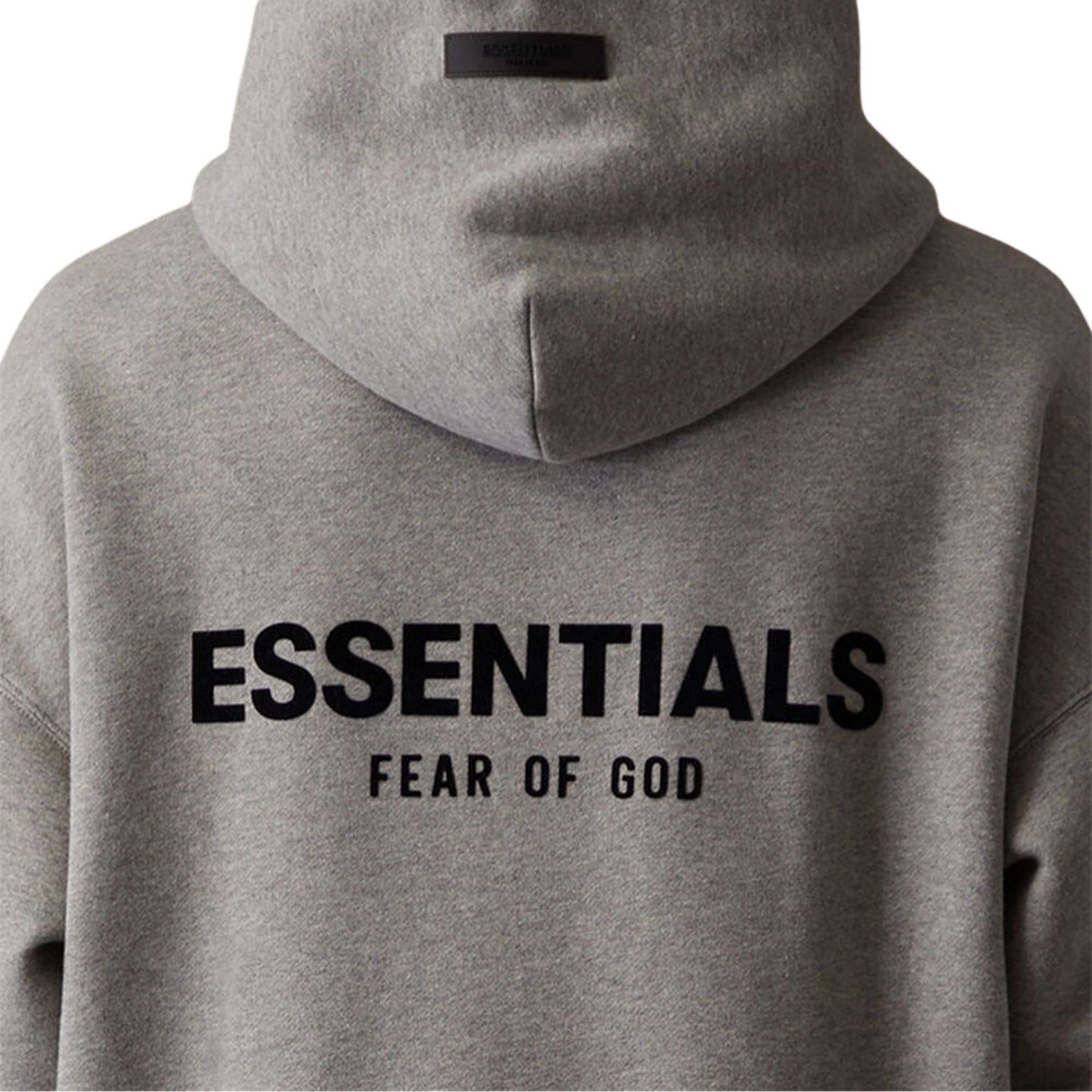 Fear of God Essentials in Dark Oatmeal – back view