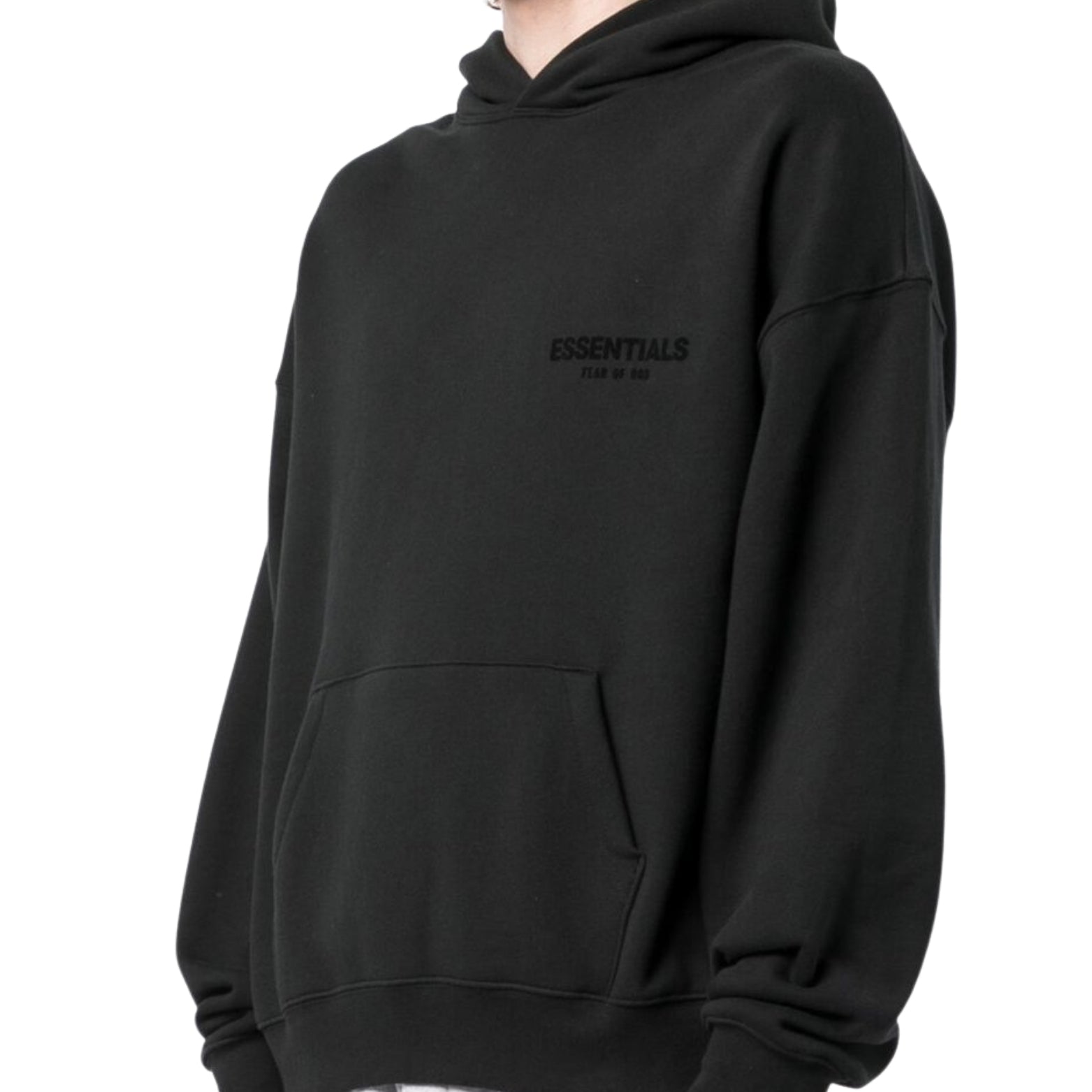 Fear of God Essentials in black – back view