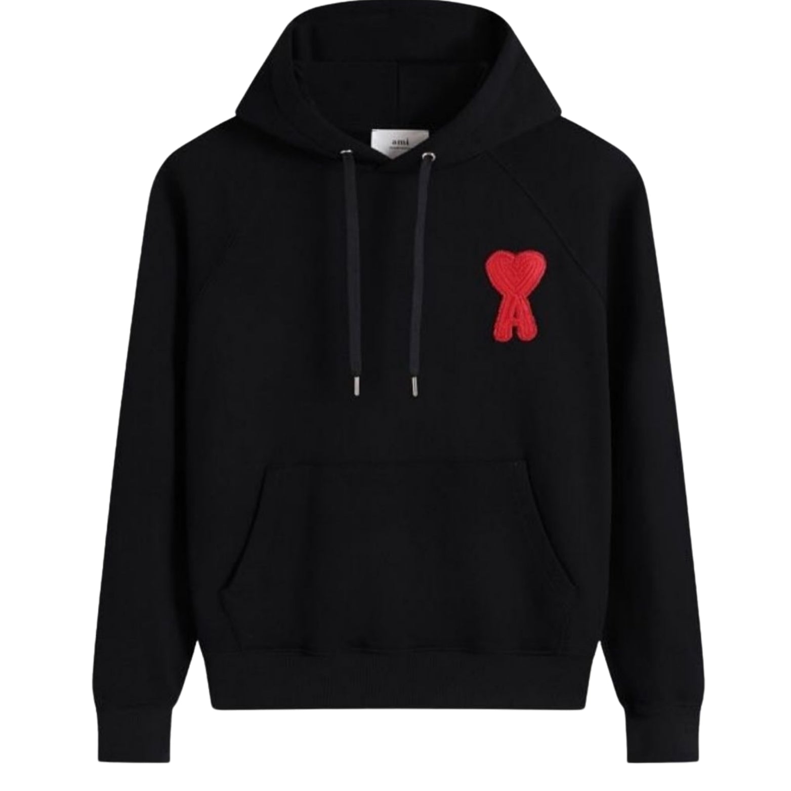 Ami Paris Ami de Cœur Patch Hoodie in black