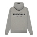 Fear of God Essentials Felt Logo Hoodie in Dark Oatmeal