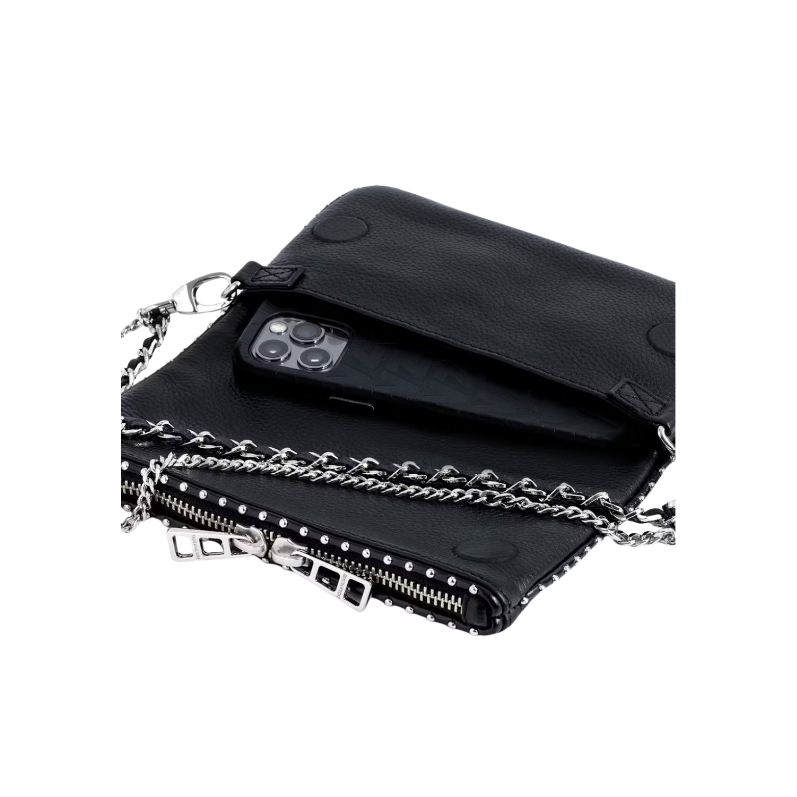 Zadig & Voltaire Rock Nano in black silver – detail
