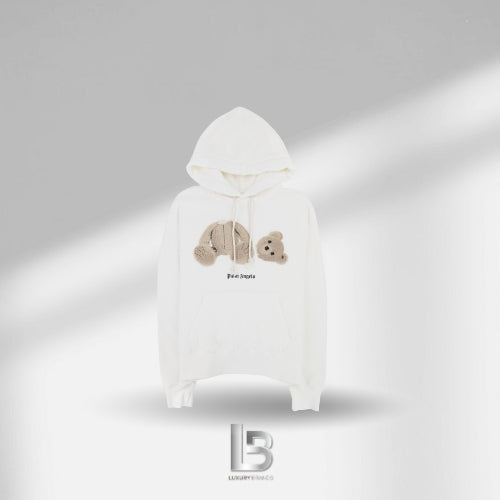 Palm Angels Bear White Hoodie