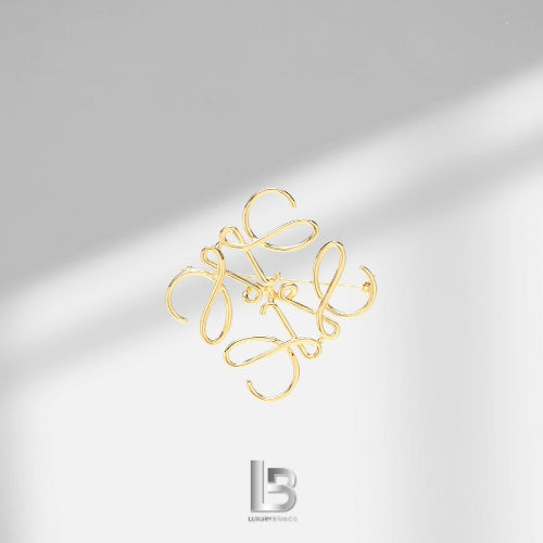 Loewe Gold-tone brooch