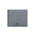 Dior Icon Bifold Wallet in Deep Grey Calfskin