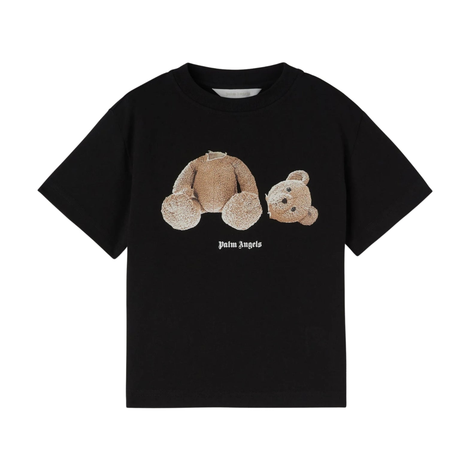 Bear T-shirt in black cotton