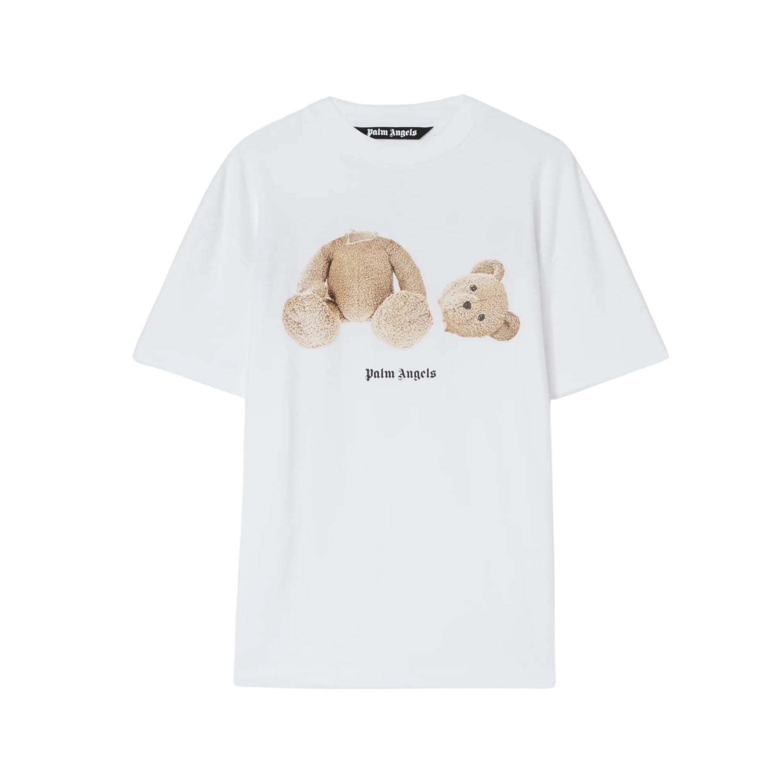 Palm Angels Bear T-shirt in white cotton