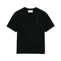 Ami de Cœur T-shirt in black with tonal embroidery
