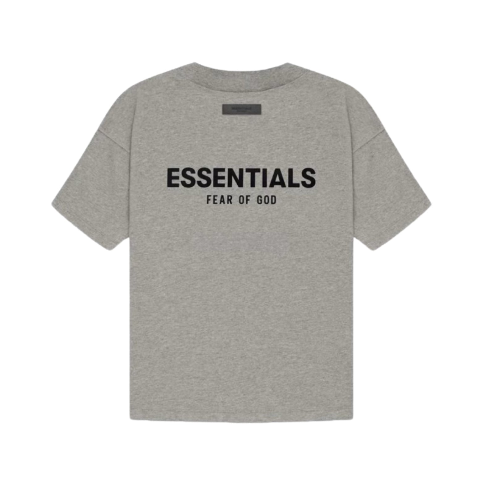 Fear of God Essentials T-shirt in Dark Oatmeal with rubber logo