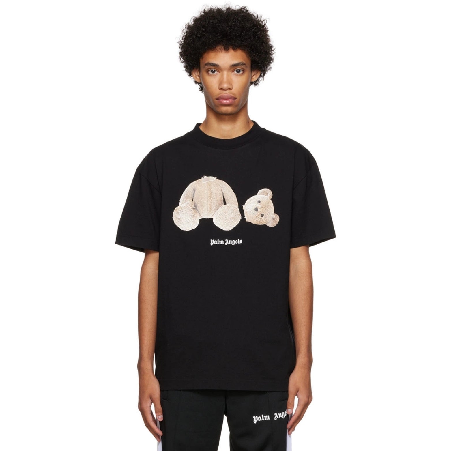 Bear T-shirt in black – detail view