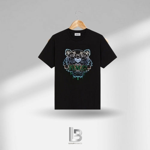 Kenzo Colorful Tiger Embroidered T-shirt