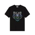Colourful Tiger Embroidered T-shirt in cotton