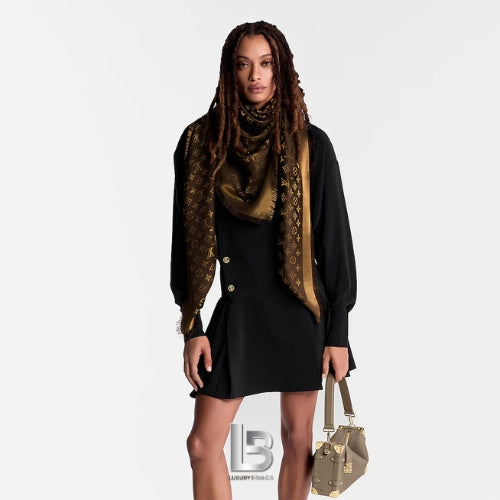 Louis Vuitton Monogram Brown Shawl