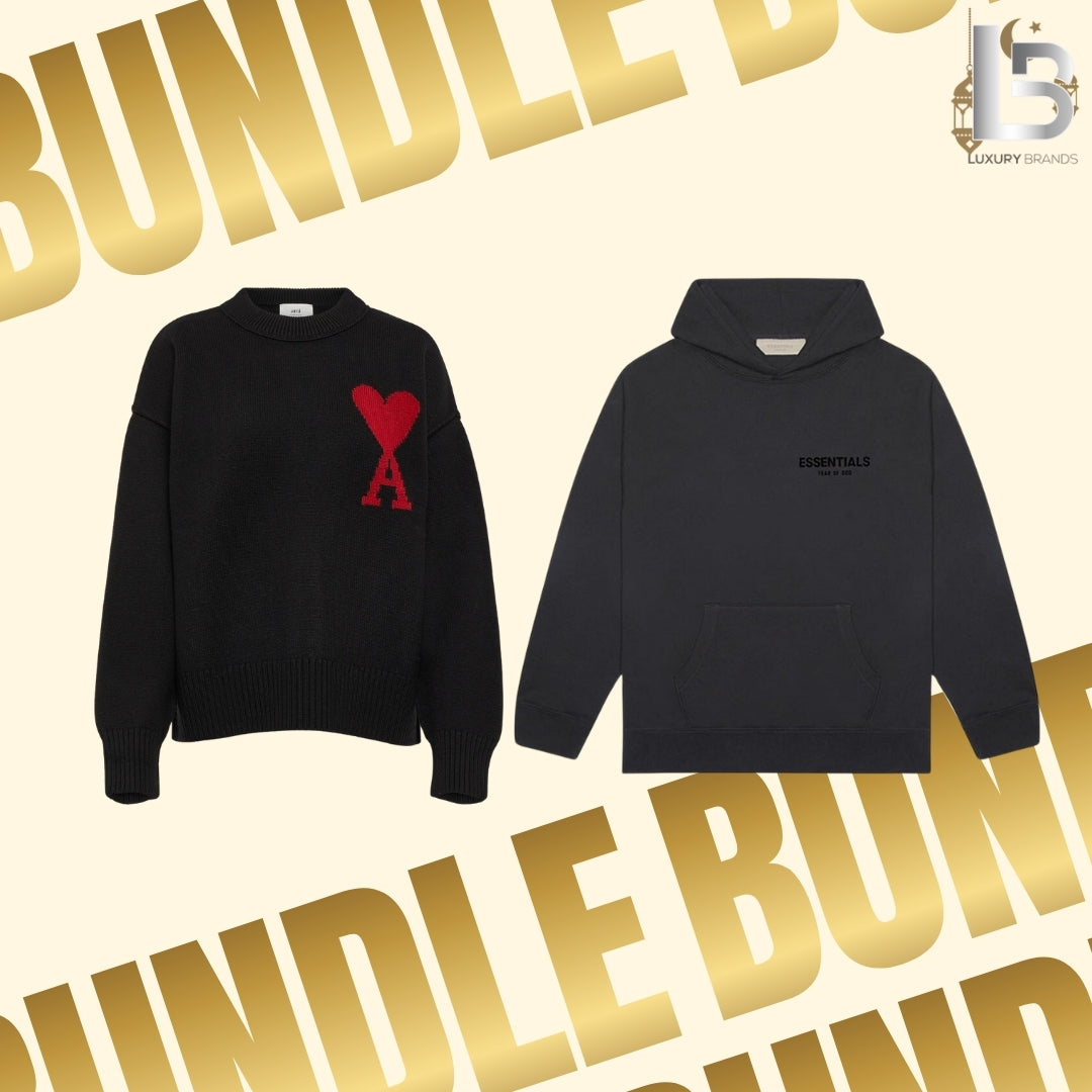 The Classic Bundle — Hoodie and Knit, styled view