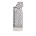 Dior Oblique Scarf in ecru and grey cashmere