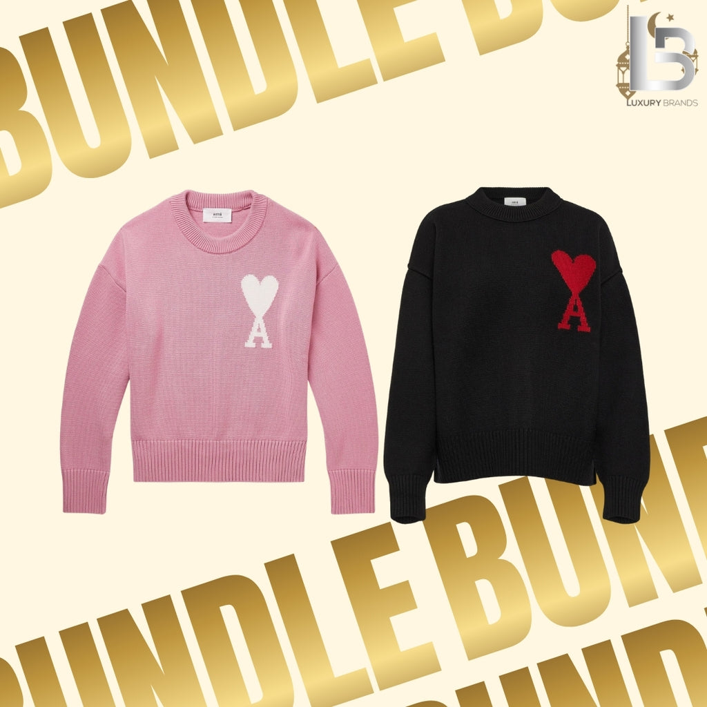 The Classic Bundle V2 — Knits in black and white, styled view