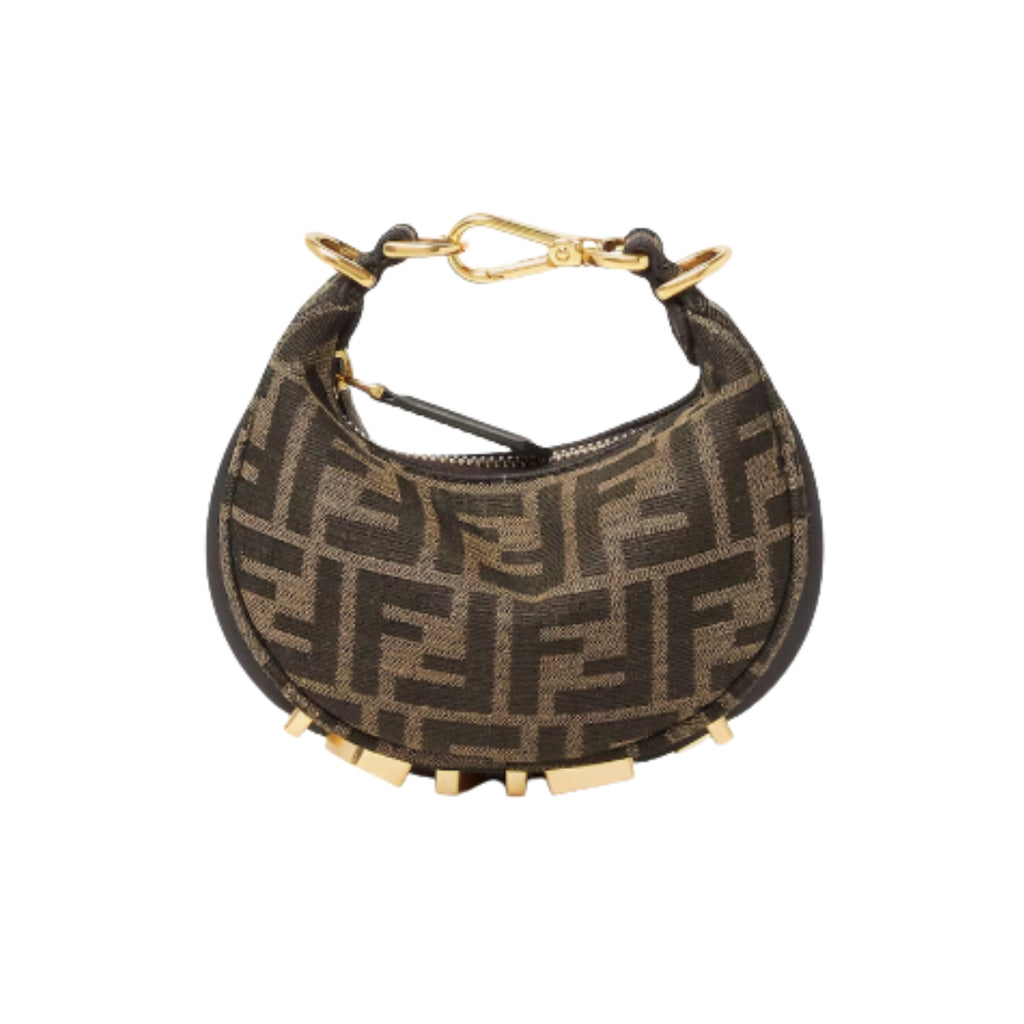 Fendi Nano Fendigraphy Brown fabric