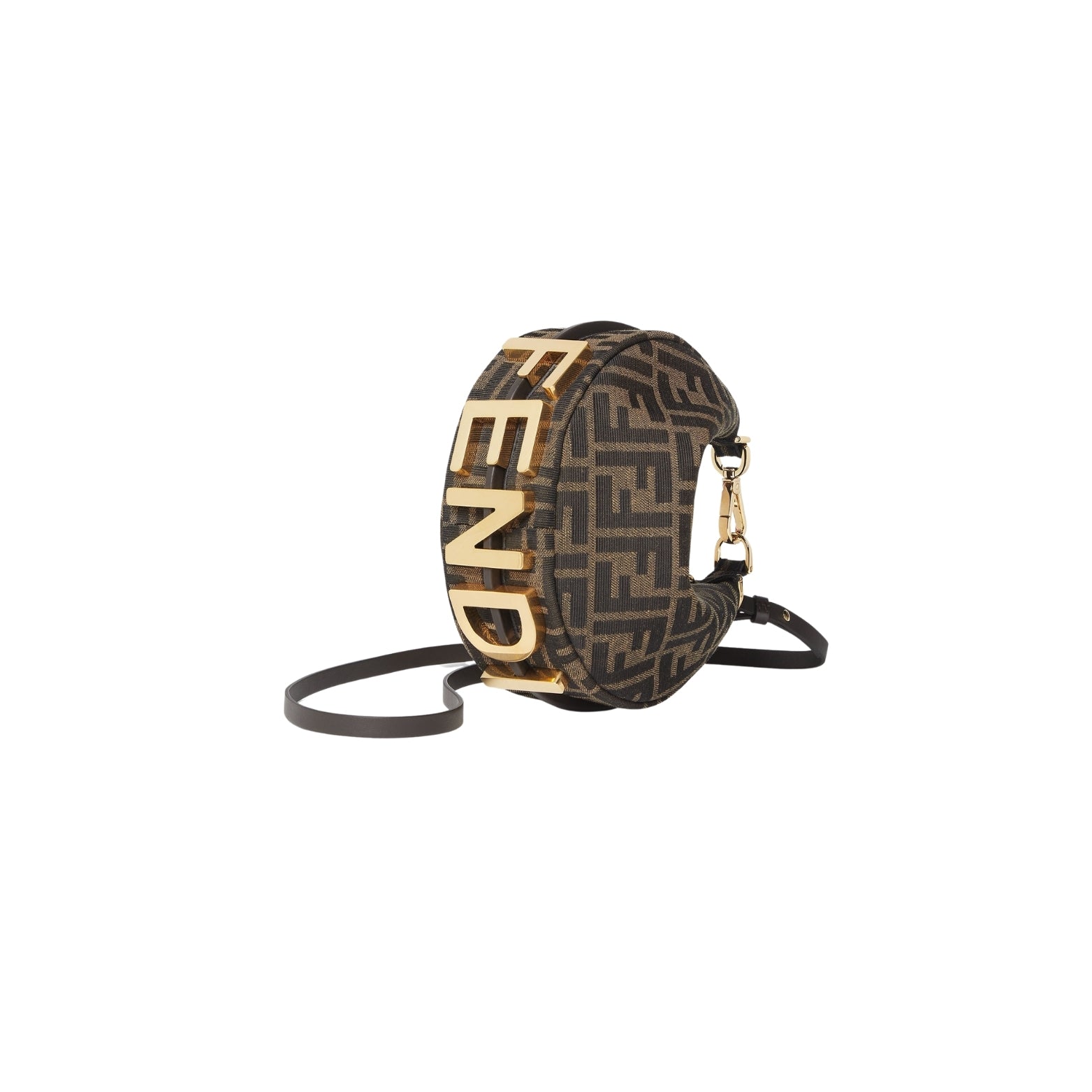 Fendigraphy Mini in brown FF jacquard – styled view