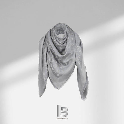 Louis Vuitton Monogram Silver Shawl