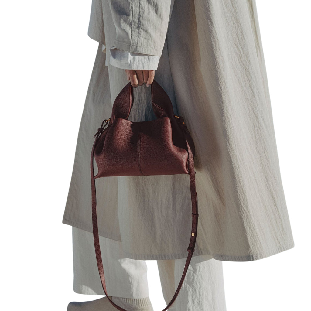 Polène Numéro Neuf Mini in cherry red – styled view