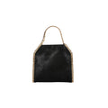 Stella McCartney Falabella Tiny Tote in black with gold chain