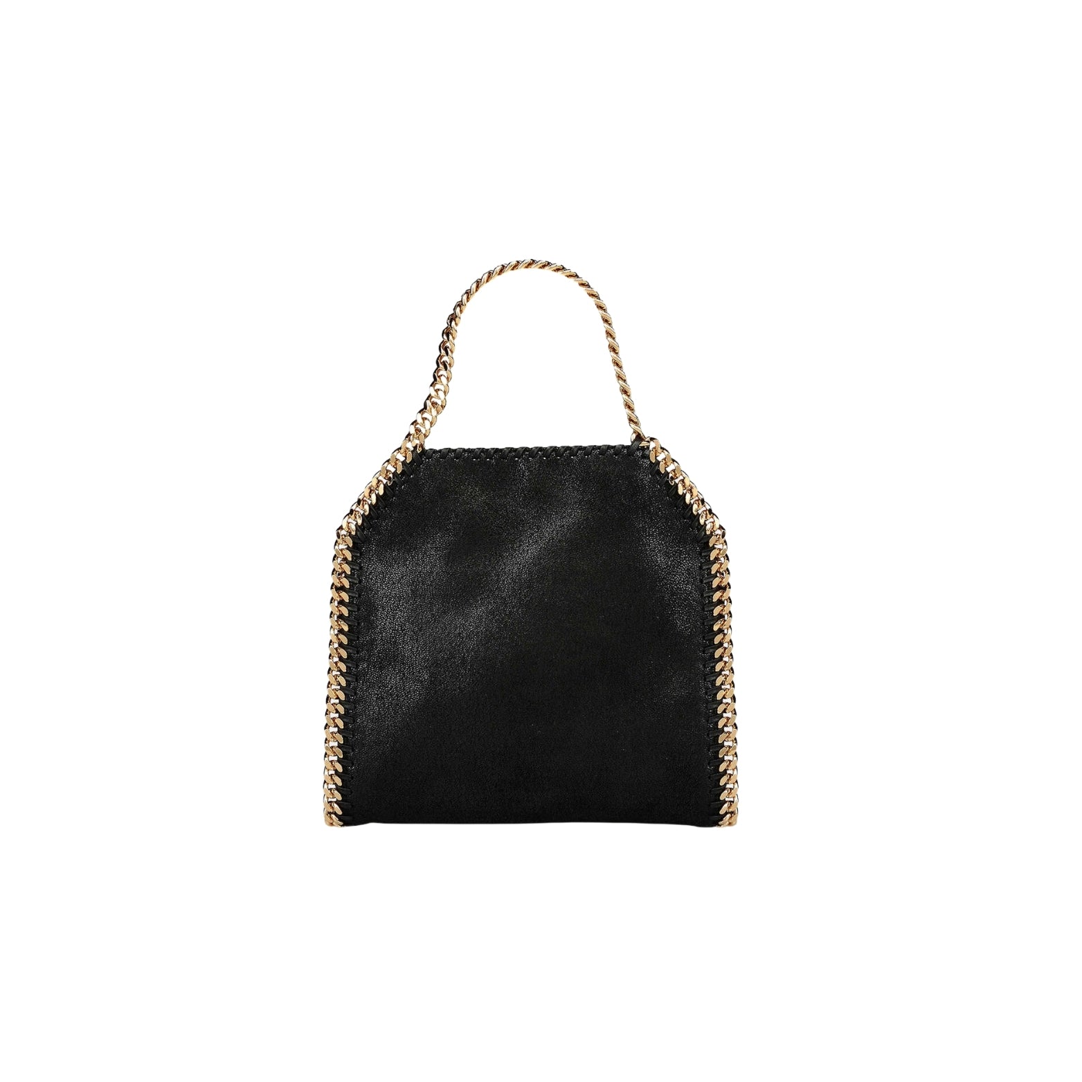 Stella McCartney Falabella Tiny Tote in black with gold chain