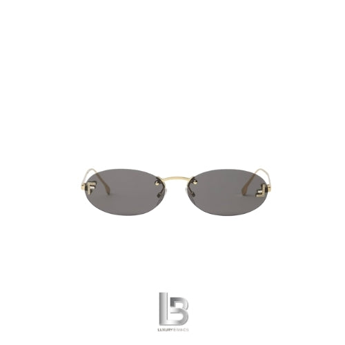 Fendi First Crystal Gold-colored sunglasses
