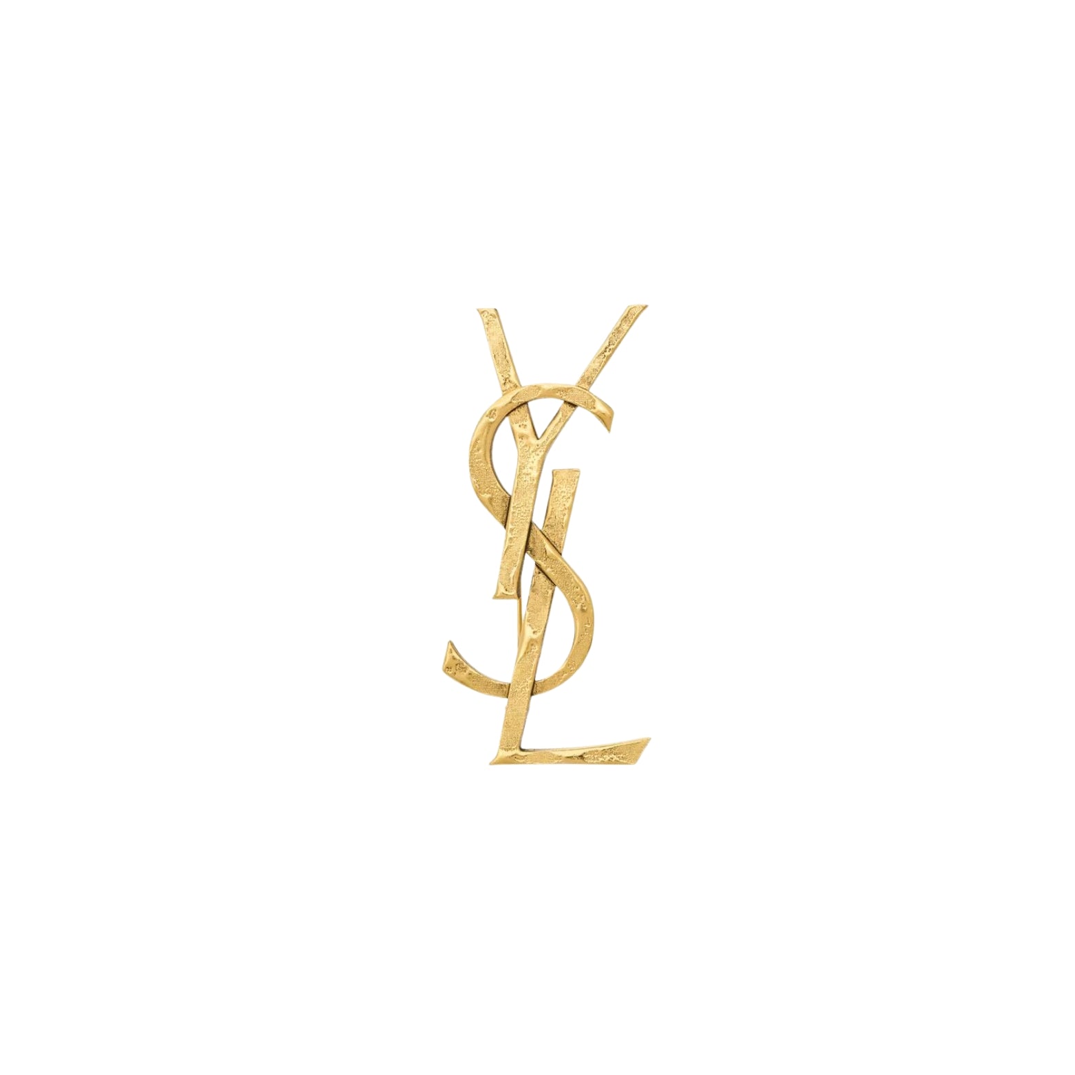 Saint Laurent Cassandre Brooch in smooth metal