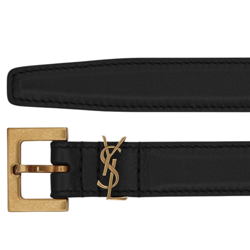 Cassandre 3CM Belt in black – buckle detail